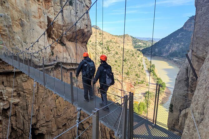 Caminito del Rey Small Group Tour from Malaga with Picnic - Walking Caminito del Rey: railings, steel cables, and the “don’t look down” effect