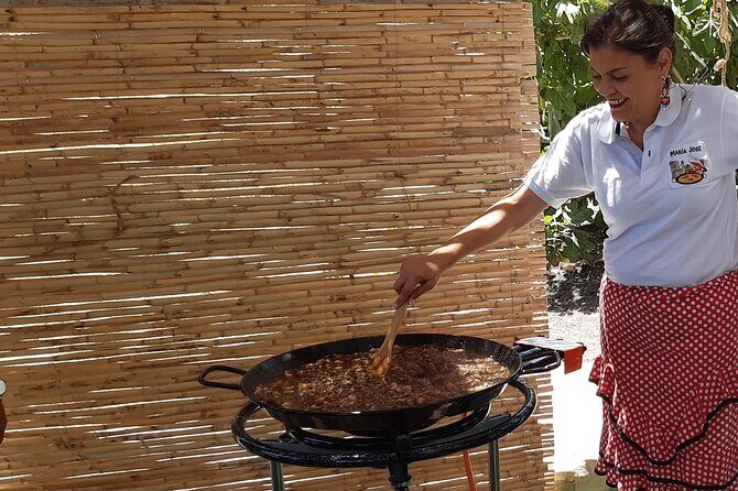 Chefcooking Paella from our Andalusian Grandmother at a Family Farm - Starters, mussels, cheeses, ham, olives, and how the meal flows