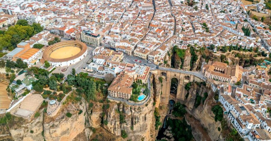 From Costa del Sol: Ronda, and Bullring Tour - Entering Ronda: The Guided Walk and El Tajo de Ronda Views