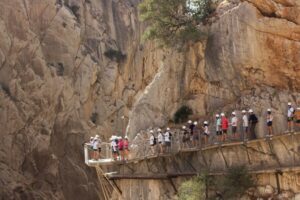 From Málaga: Caminito del Rey Full-Day Tour - Getting started in Málaga: Maria Zambrano and black-red guide uniforms