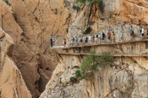 From Málaga & Costa del Sol: Caminito del Rey Guided Tour - The northern access approach: tunnel, checkpoint, helmet time