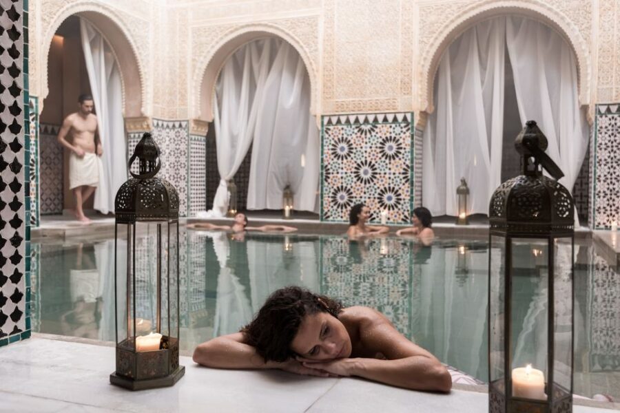 From Malaga: Hammam Bath, Kessa and Relaxing Massage Tour - The kessa scrub and hot-stone table: what actually happens