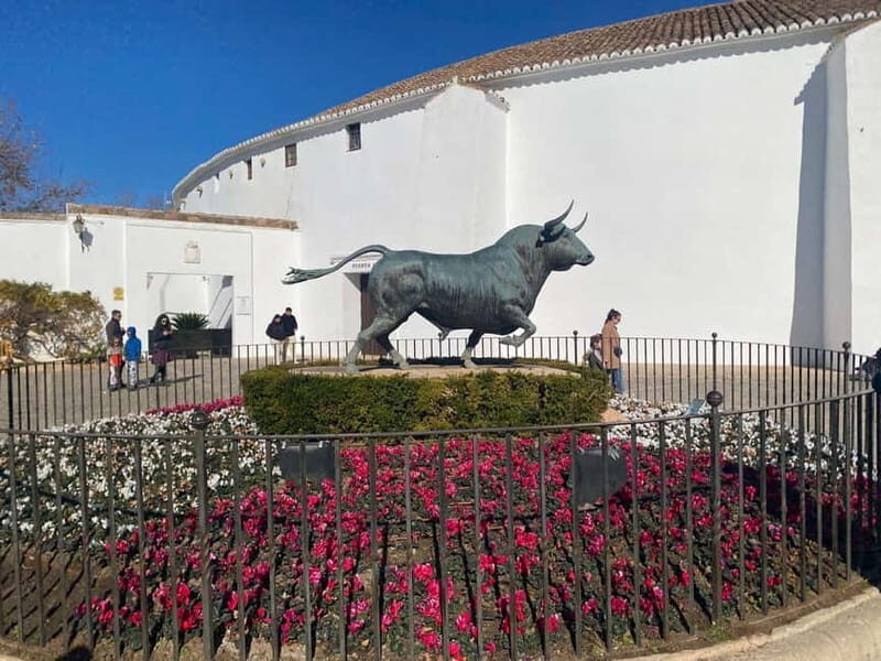 from Marbella, Estepona:Private tour Ronda incl. transfer,bullring,tapas - Viewpoints like Mirador de Ronda: flexible sightseeing with breathing room