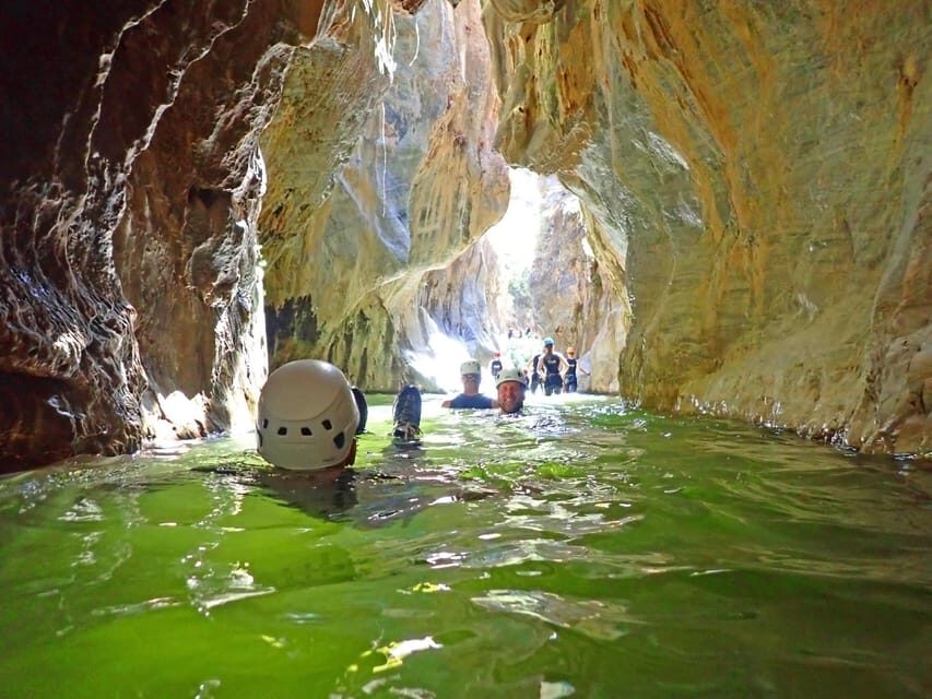From Marbella: Guadalmina River Guided Canyoning Adventure - Gear That Actually Matches Canyoning: Wetsuit, Helmet, Harness
