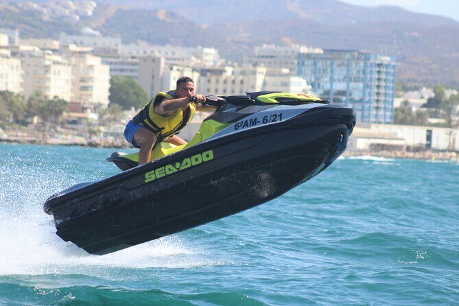 Guided JETSKI tour along the coast of Marbella, enjoy 30 minutes or 1 hour - What you actually get: gear, focus, and small details