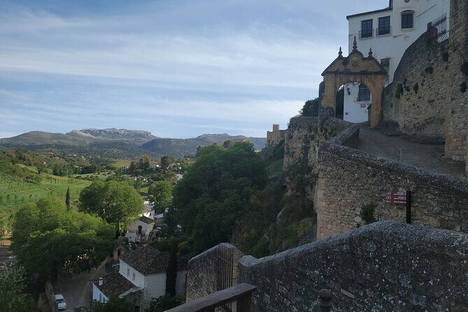 Guided tour of Ronda with an official guide - A palace facade and the Guadalevín water story