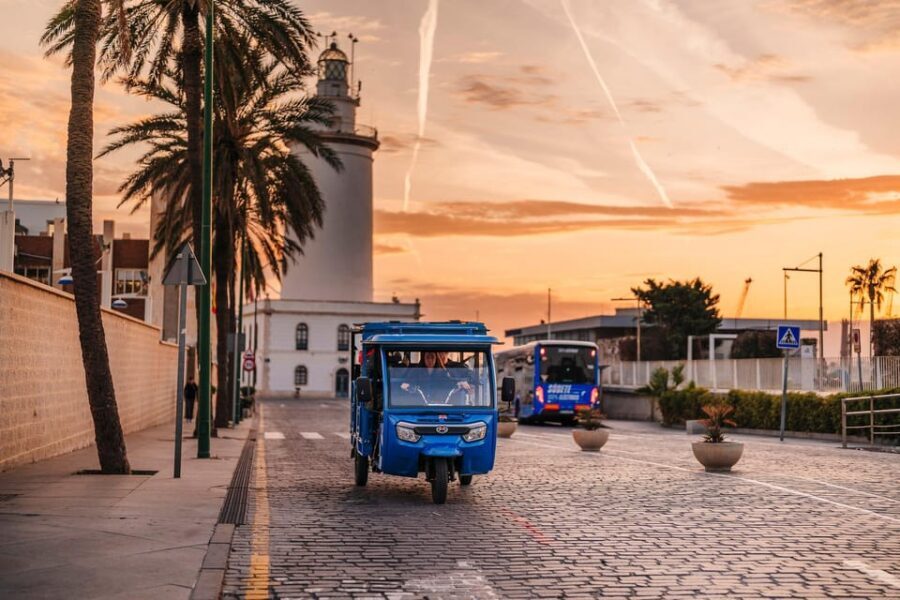 Málaga 1-hour by TukTuki: Essential and Private Tour - Gibralfaro Mirador viewpoint time: photos with less hiking