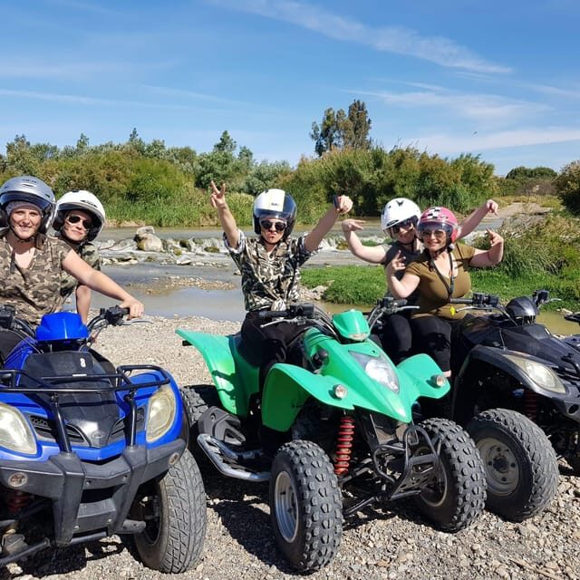 Málaga: 3-Hour Guided All-Terrain Two-Seater Quad Tour - Following the terrain: from forest trails to dunes and river water