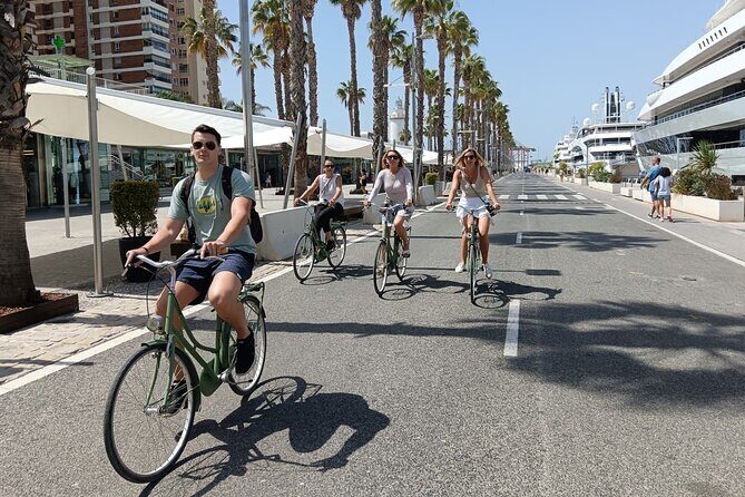 Malaga Bike Tour - Wine & Tapas - Starting at Plaza San Marcelino Champagnat and getting oriented fast
