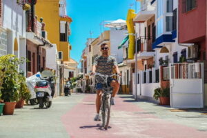 Malaga: Castle Hill and Fisherman Village E-Bike Tour - Getting set up: adjustable E-bikes and a guide who keeps it smooth
