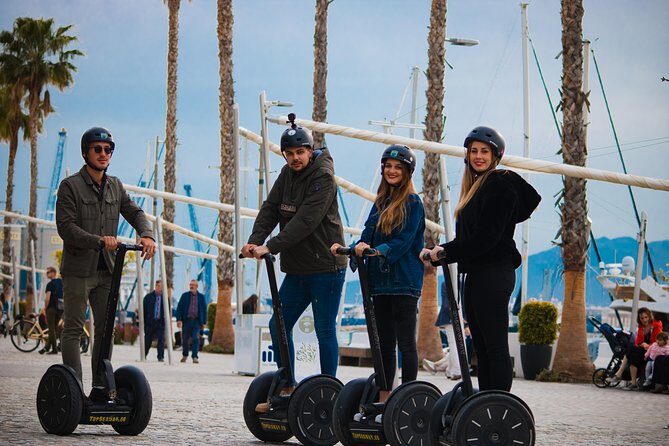 Malaga City Tour: 1-Hour Panoramic Segway Tour - Plaza de Uncibay, Alcazaba area, and the view shift toward Monte Gibralfaro