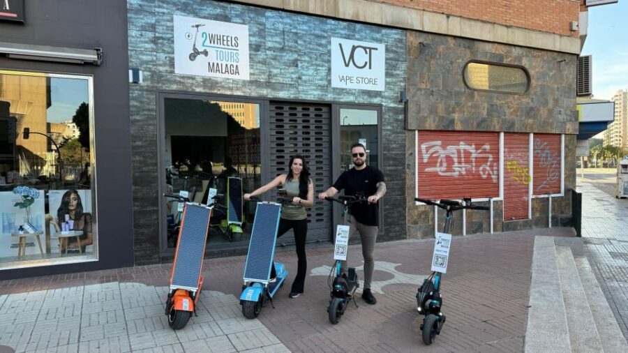Malaga: Explore Malaga on a Electric Scooter - Solar-powered scooter freedom in the middle of Malaga