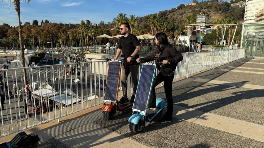 Malaga: Explore Malaga on a Electric Scooter - The handover: safety instructions, helmets, vests, and a lock