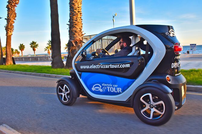 Malaga Highlights by Electric Car with Port Pick up - The electric car lesson: easy controls, big fun