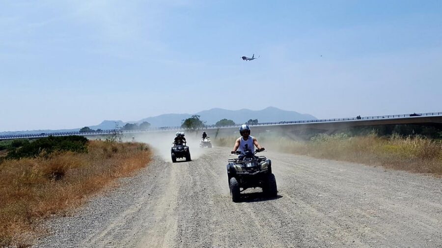 Malaga: Land and River Guided Quad Tour 1-Hour (2-Persons) - Dunes, ascents, descents, and coast-to-interior views