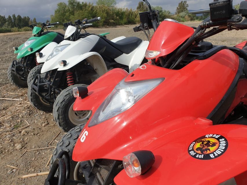 Málaga: Off-Road 2-Seater Quad Tour through Land and River - Dunes, rocky paths, and where the tour tests your control