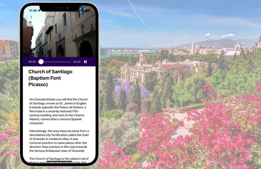 Málaga: Picasso Birthplace Museum Ticket & City Audio Guide - The Church of Santiago stop: why it’s more than a photo stop
