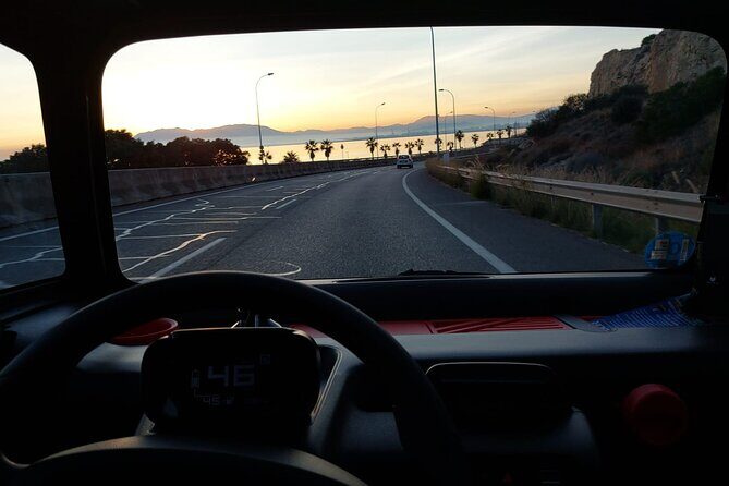 Málaga Sunset & Night Tour by Electric Car - Gibralfaro climb and the Castillo viewpoint you actually have time for