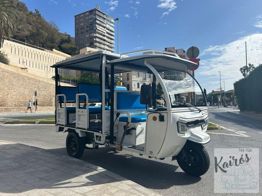 Malaga: Tuk tuk tour - How the Route Moves: From Malagueta Beaches to Gibralfaro’s Big View