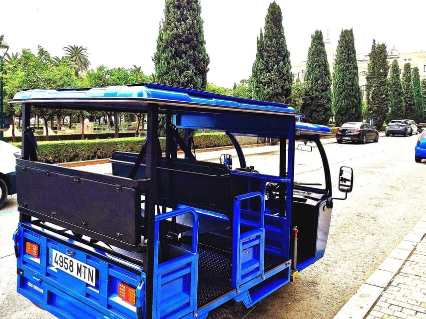 Malaga: Tuk tuk tour - Old Town Orientation: Plaza de la Merced, Gardens, and the English Cemetery