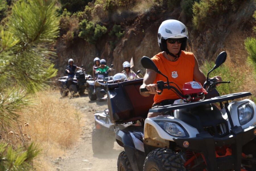 Marbella: Costa del Sol Shared Quad Tour - Crossing Bridges and Stopping at Rio Real for a Real Swim