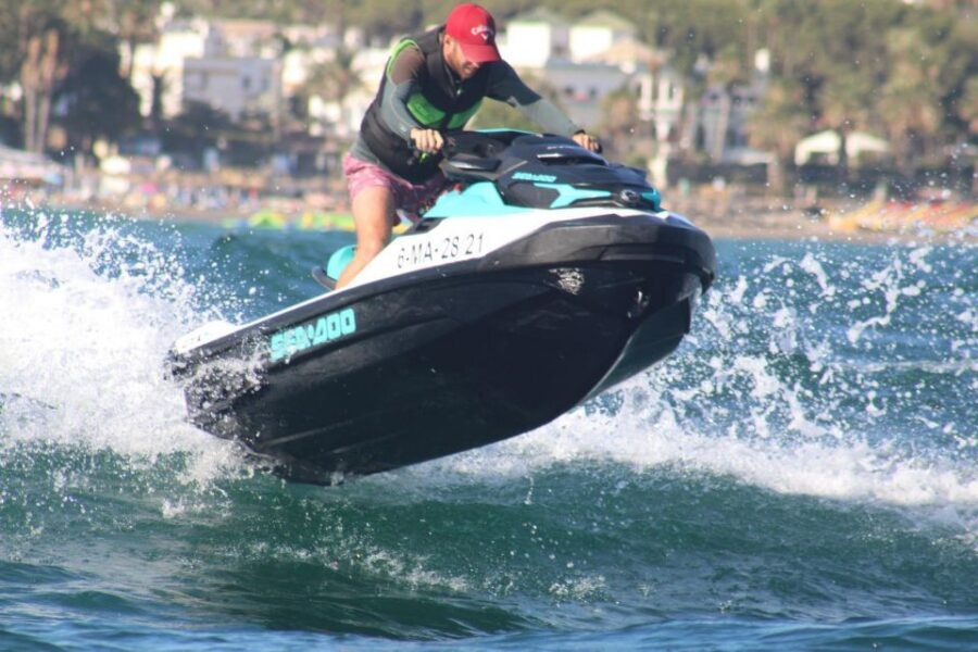 Marbella: Jetski tour along the coast of Marbella - Nagüeles Beach meeting point: the simple start