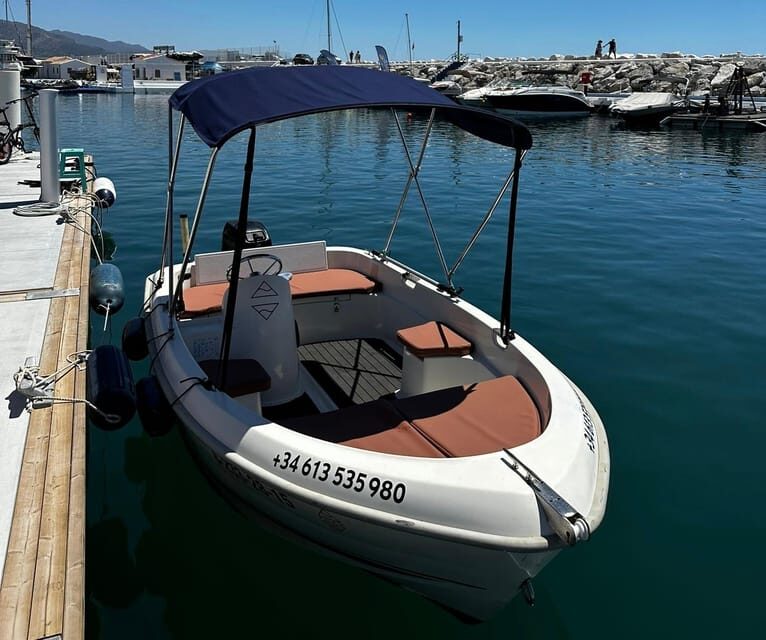 Marbella: Puerto Banús Boat Rental with No License Needed - Key points to know before you go