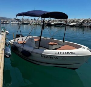 Marbella: Puerto Banús Boat Rental with No License Needed - What You Get On Board: Music, Cooler, Towels, and Real Comfort