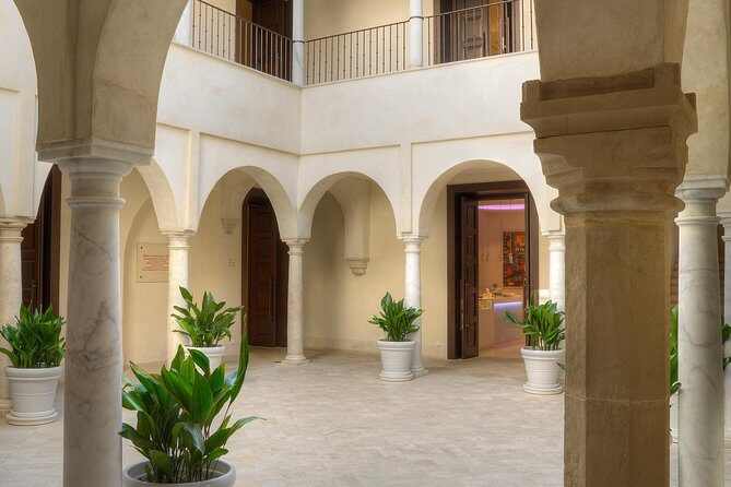 Museo Carmen Thyssen de Malaga Entrance Ticket - Entering the 16th-century building: courtyard and coffered ceilings