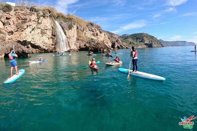 Paddle Surf Route Cliffs Nerja and Cascada de Maro + Snorkel - Your route, stop by stop: caves, calas, and Cascada de Maro