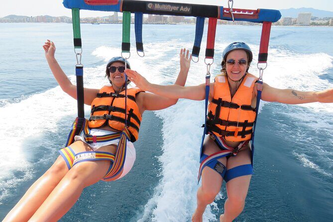 Parasailing in Fuengirola - The Highest Flights on the Costa - Flying 600+ feet up: what the setup is designed to do