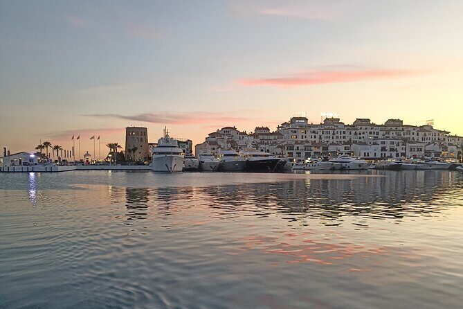 Sunset on Private Sailing boat Puerto Banus Marbella (10 pax) - Cava, Snacks, and the Crew’s Professional Calm