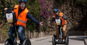 Tour to Gibralfaro - Getting set up: the 10-minute Segway orientation and safety briefing